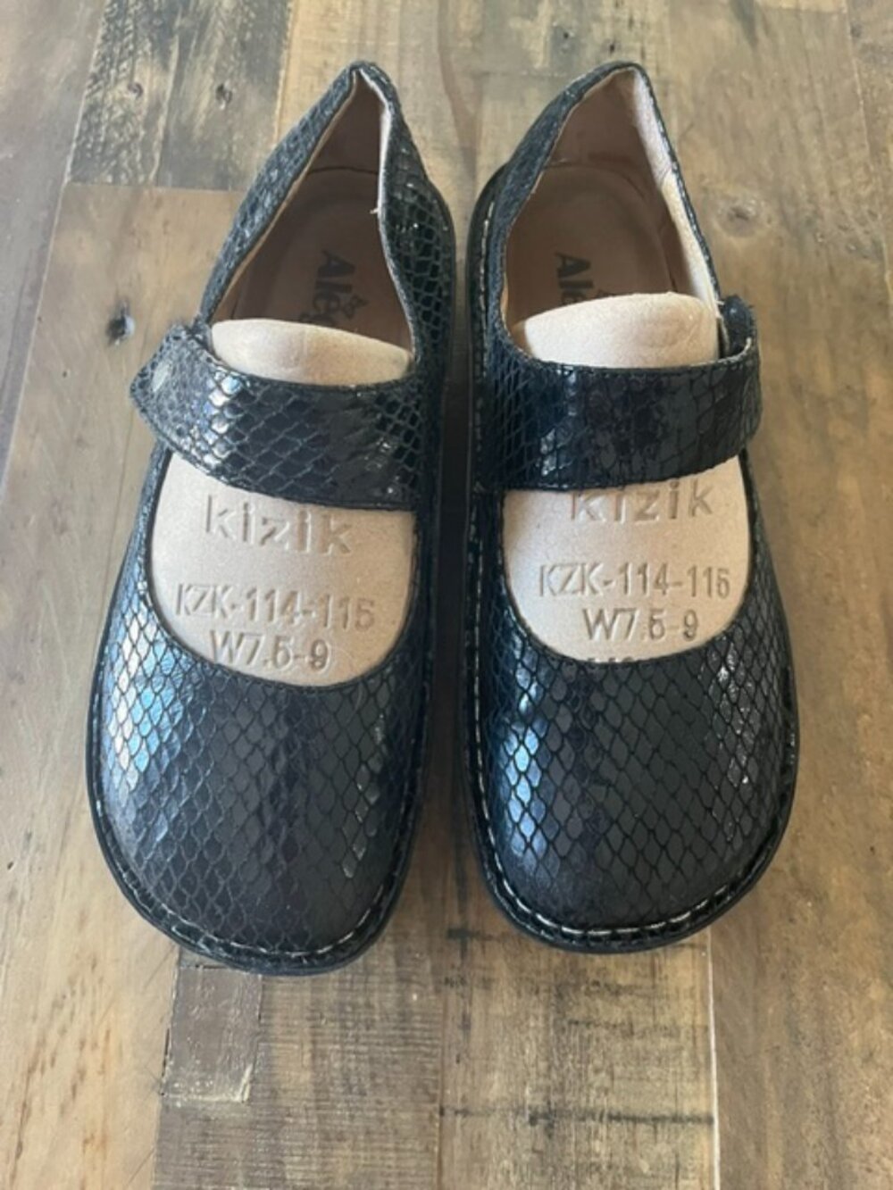Alegria Paloma Jazzy Black Mary Jane Shoes EU 38